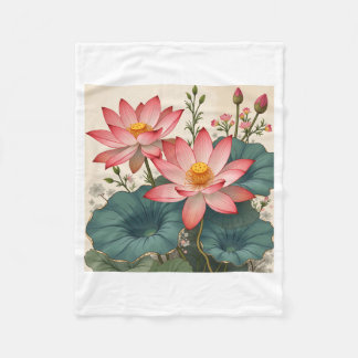 lotus1 fleece blanket