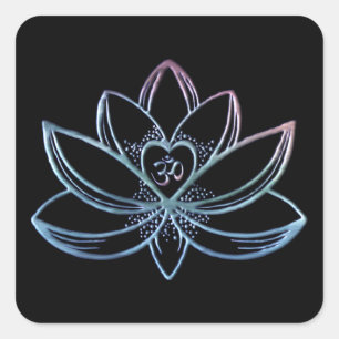 Lotus 1 square sticker