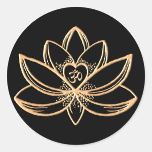 Lotus 4 classic round sticker