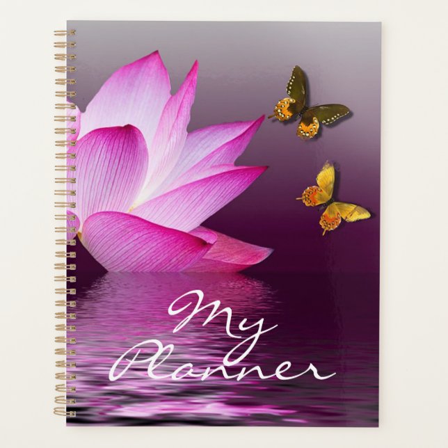 Lotus and Butterflies Planner (Front)