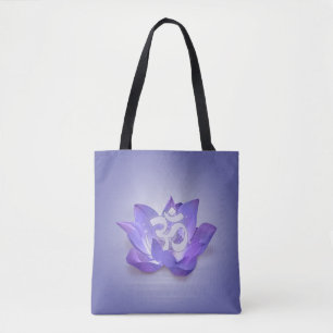 Lotus and OM symbol Tote Bag