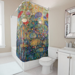 Lotus and Water Lillies Shower Curtain