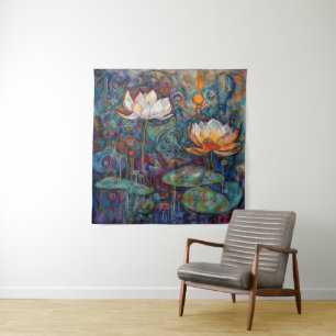 Lotus and Water Lillies Tapestry