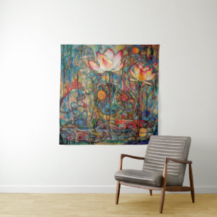 Lotus and Water Lillies Tapestry