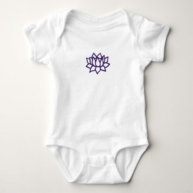 Lotus Baby Bodysuit (Front)