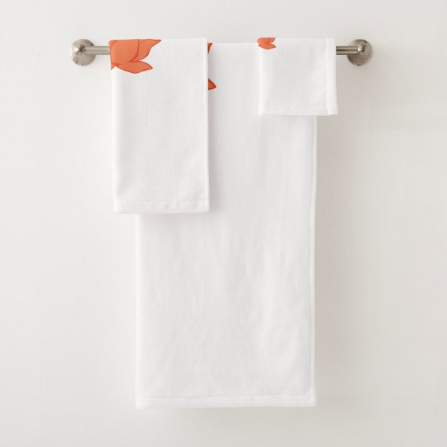 Lotus Bath Towel Set- White (Insitu)