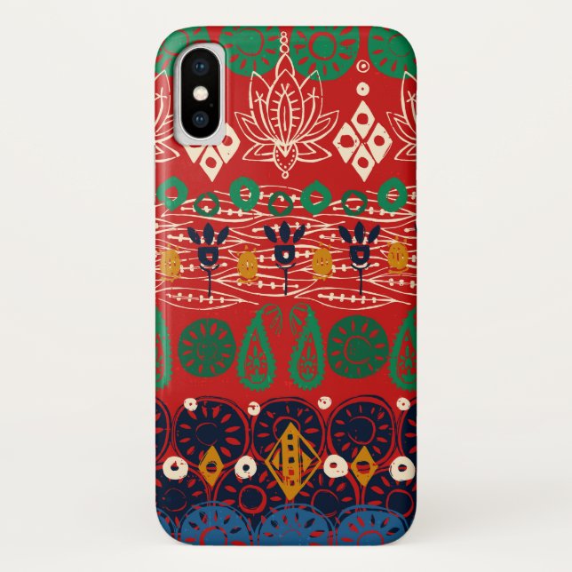 lotus block Christmas Case-Mate iPhone Case (Back)