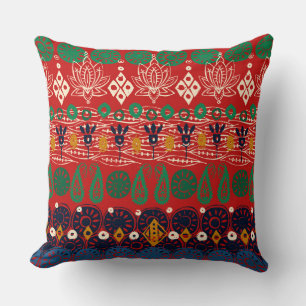 lotus block Christmas Cushion