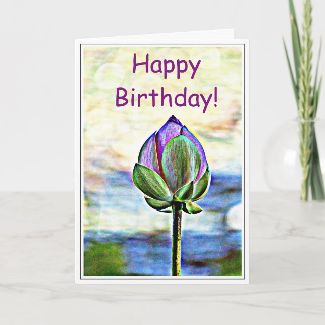 Lotus Bloom Card (Front)