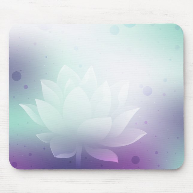 Lotus Bloom Mouse Pad (Front)