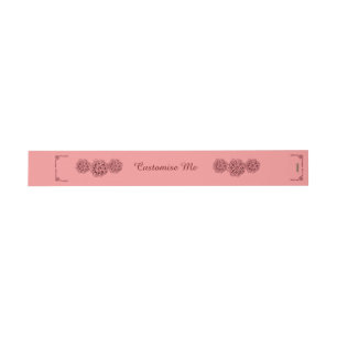 Lotus Blossom (Henna)(Red) Invitation Belly Band