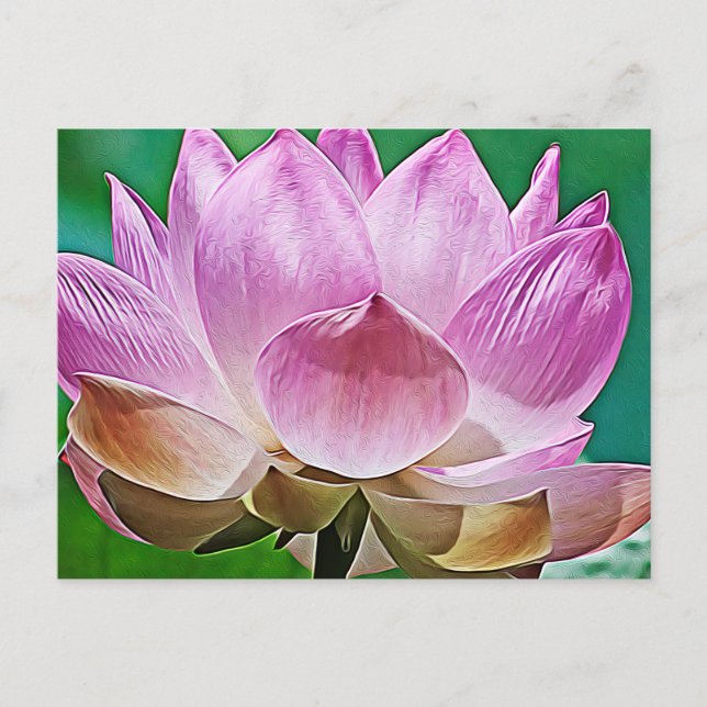 Lotus blossom holiday postcard (Front)