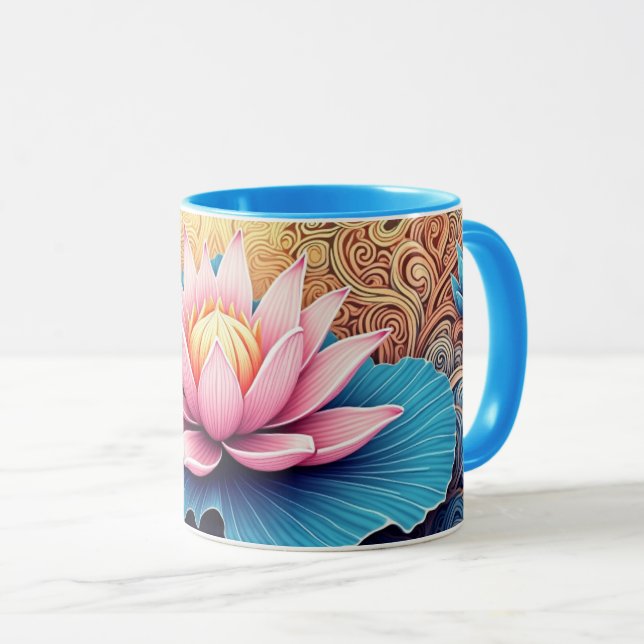 Lotus Blossom Mug (Front Right)