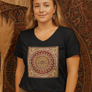 Lotus Blossom Petal from Ancient India Boho T-Shirt