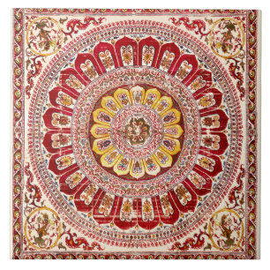 Lotus Blossom Petal from Ancient India Tile