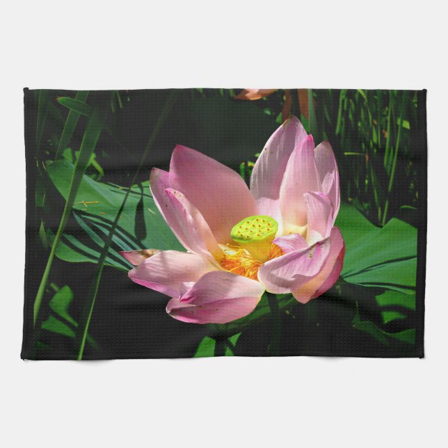Lotus Blossom Tea Towel (Horizontal)