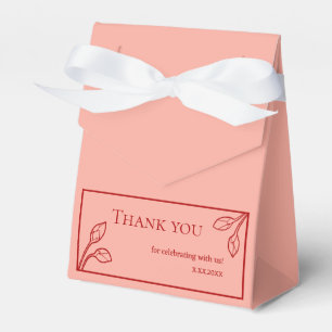 Lotus Buds Personalized Party Favor Box
