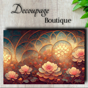 Lotus Cathedral Decoupage Tissue Paper