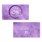 Lotus Circle Brushstroke Yoga Wellness Purple