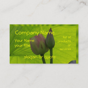 Lotus Contact Card-customise Business Card