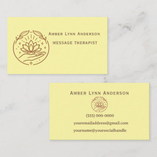 Lotus Custom Business Card
