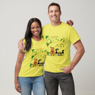 Lotus Dragon Spirit yellow T-Shirt