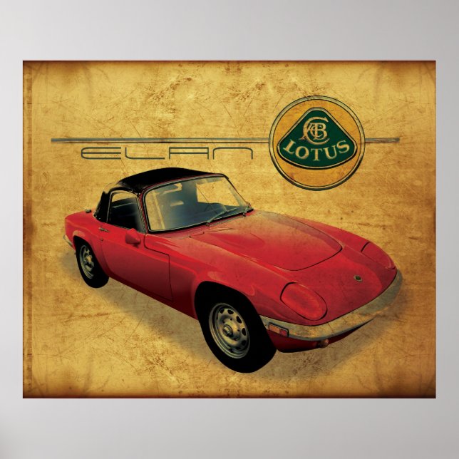Lotus Elan vintage car Poster (Front)