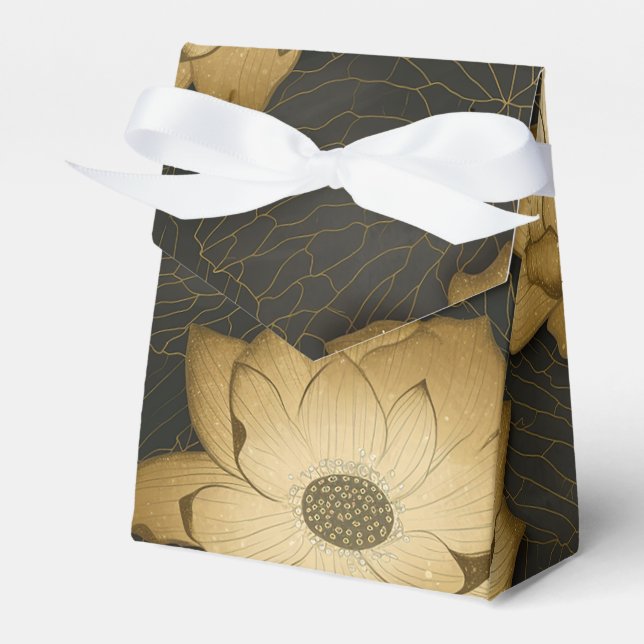 Lotus Elegance Blooms Favour Box (Front Side)