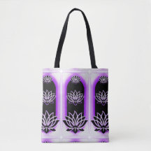Lotus Emanation Bag White Purple