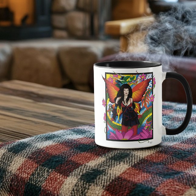Lotus Fairy Chinese Water Dragon Mug (Creator Uploaded)