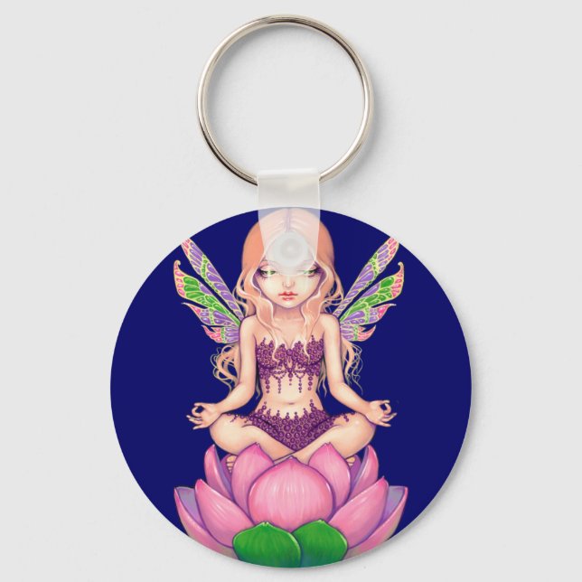 "Lotus Fairy" Keychain (Front)