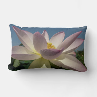 Lotus Flower and Blue Sky I Lumbar Cushion