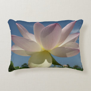 Lotus Flower and Blue Sky II Decorative Cushion