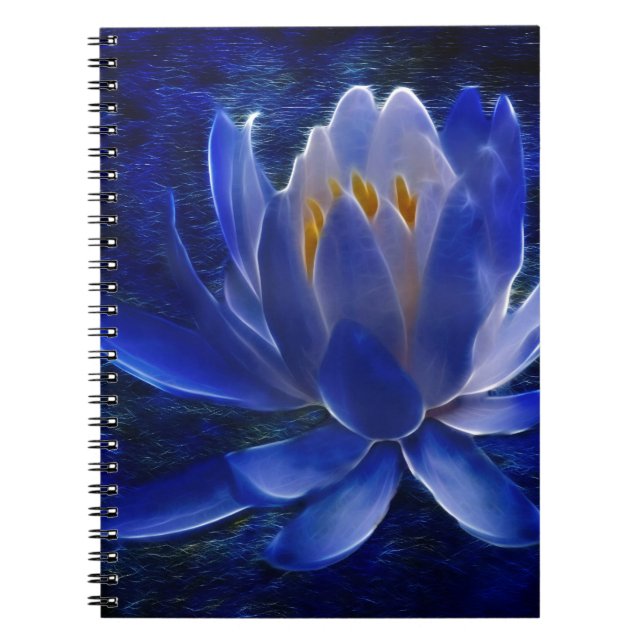 Lotus flower and its meaning spiral notebook (Front)