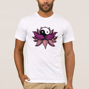 Lotus Flower and Yin Yang T-Shirt