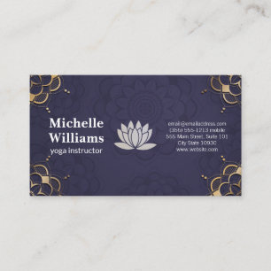 Lotus Flower Background Loyalty Card