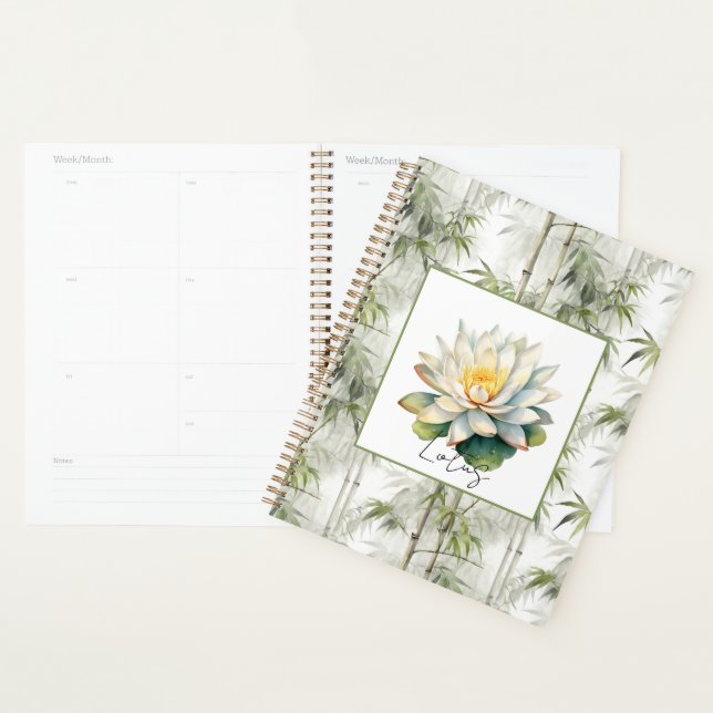 Lotus Flower Bamboo   Planner (Display)