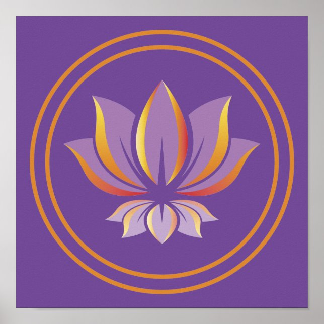 Lotus Flower Buddhism Zen Spirituality Poster (Front)