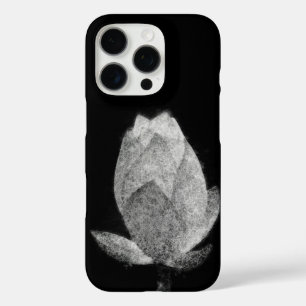 lotus flower bulb aesthetic sketch art iPhone 16 pro case