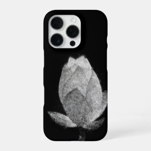 lotus flower bulb aesthetic sketch art iPhone 16 pro case