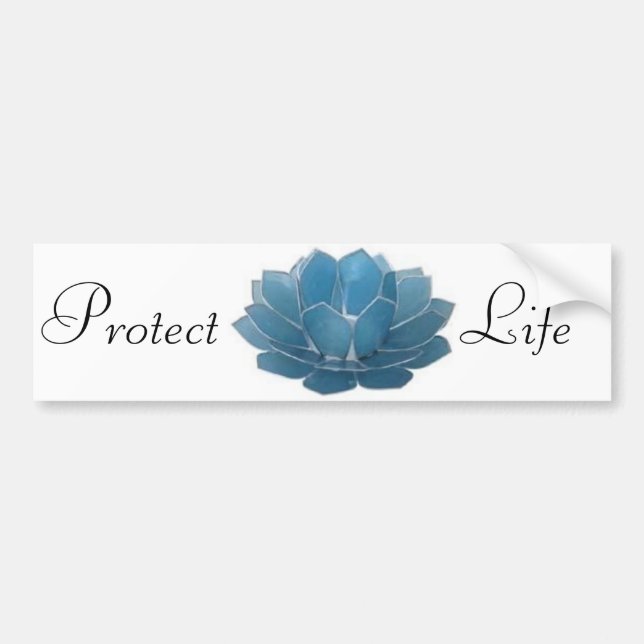Lotus Flower Bumper Sticker (Front)