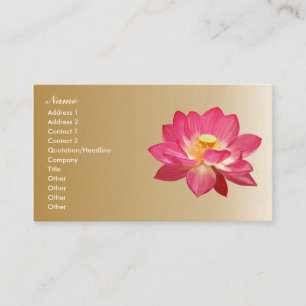Lotus Flower Business Card