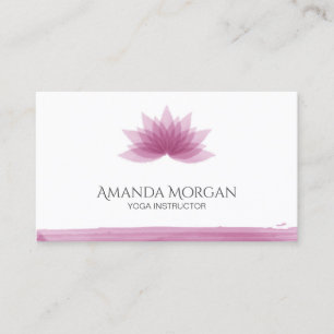 Lotus flower business card