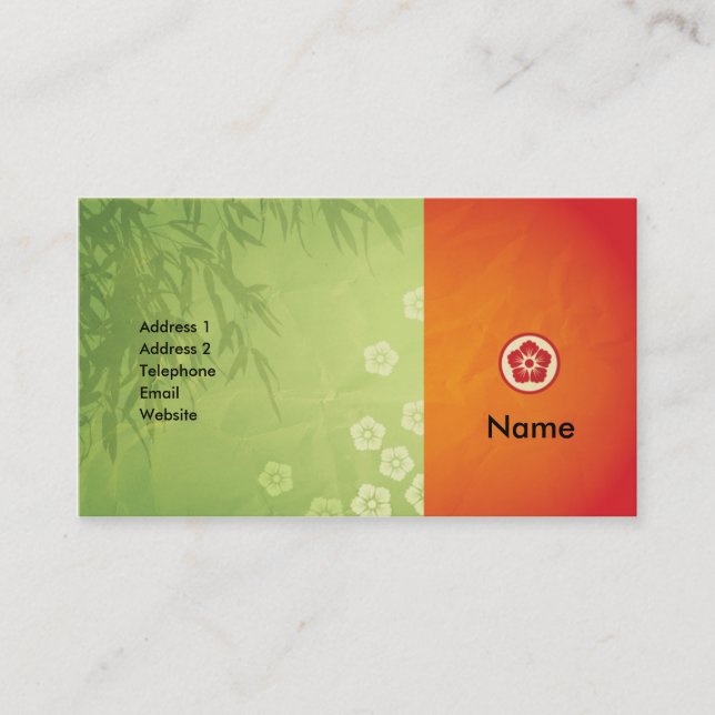 Lotus Flower Business Card (Front)