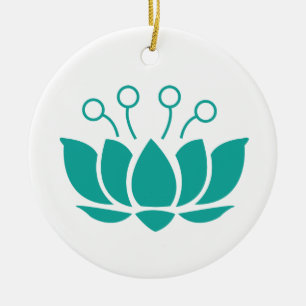 Lotus Flower Ceramic Tree Decoration
