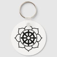 Lotus Flower Dharma Wheel