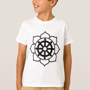 Lotus Flower Dharma Wheel T-Shirt