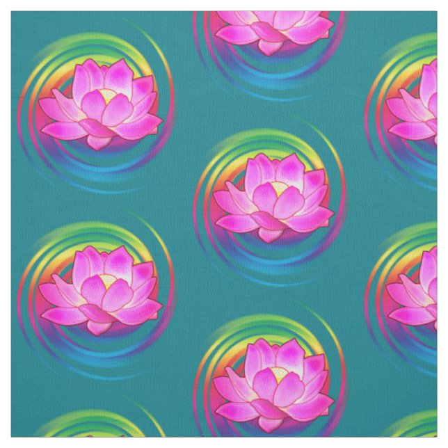 Lotus Flower Fabric (Swatch)