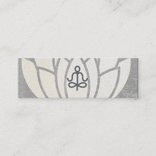 Lotus Flower Hand Yoga Pose Mini Business Card
