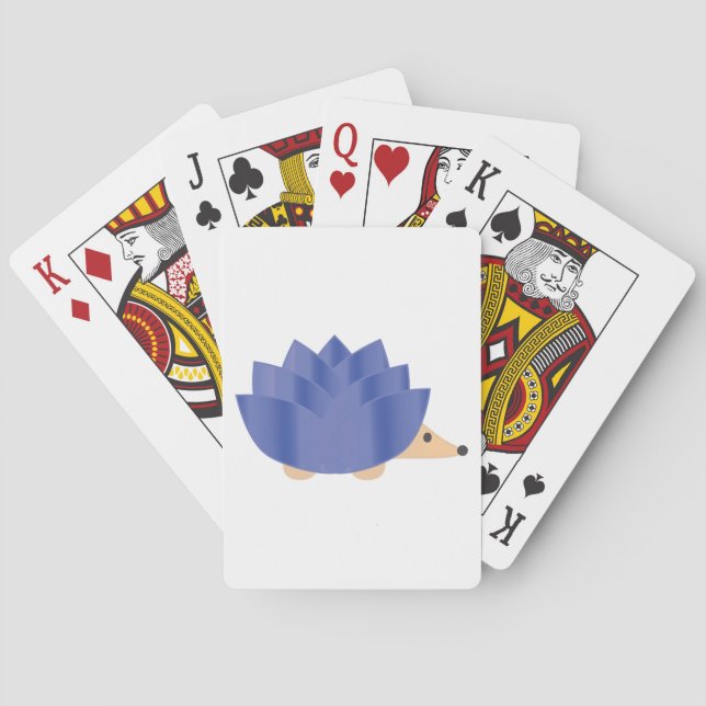 Lotus Flower Hedgehog Playing Cards (Back)